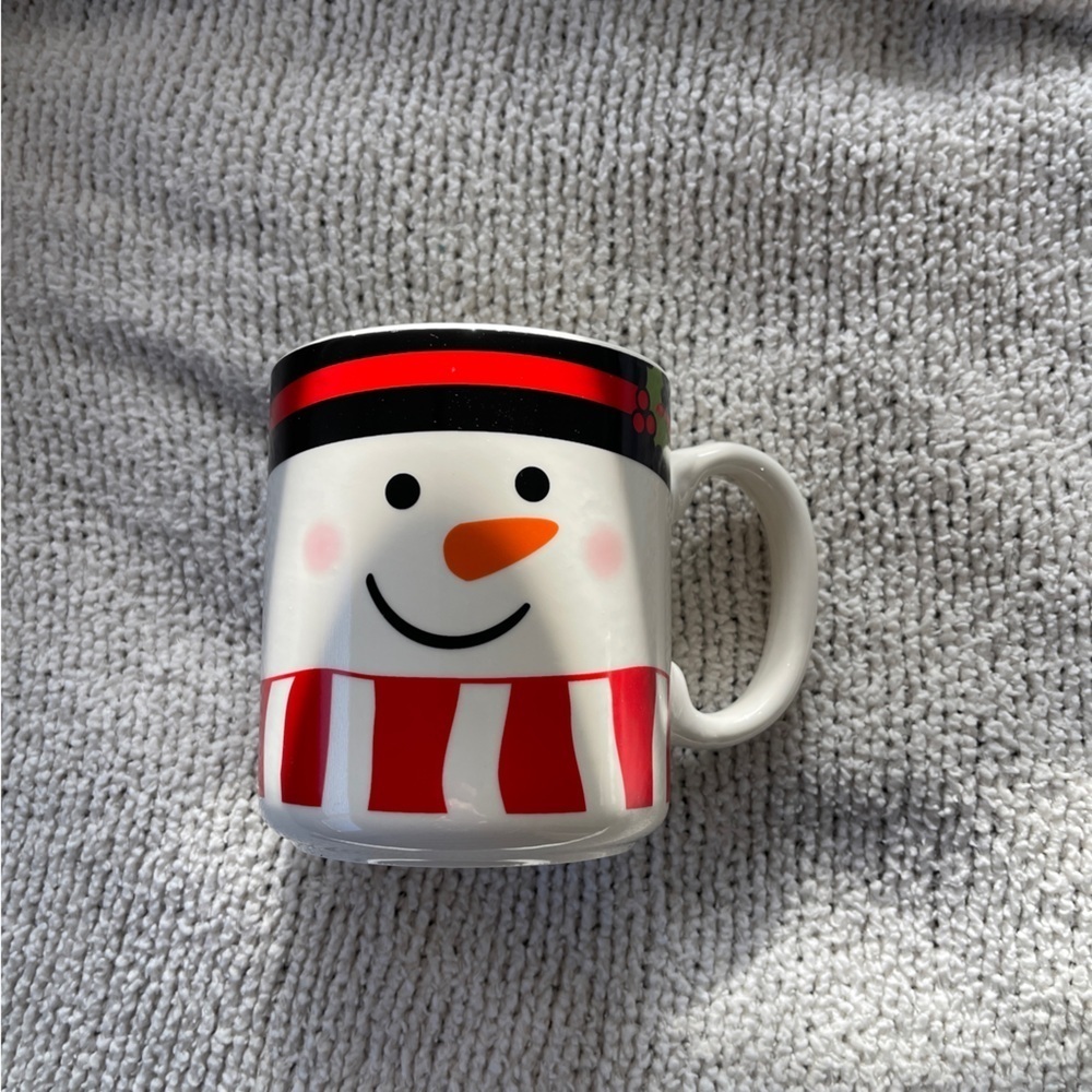 ✨NEW☃️Holiday Time White Snowman Christmas Mug🎄
